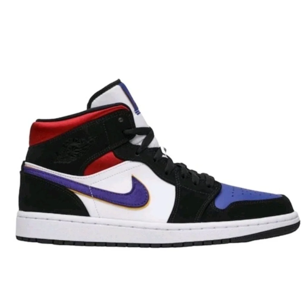 Air‎ Jordan 1 Mid SE Rivals Men's Size 11 White/Black/Multicolor